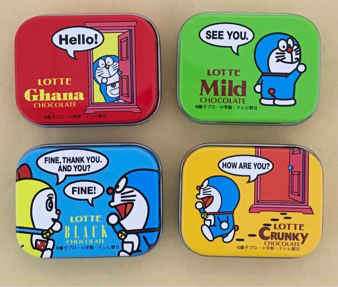 LOTTE ドラえもん　プチ缶セレクション　4缶詰め合せセット