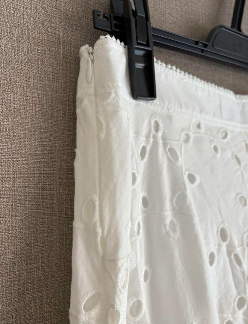 ZARA 新品　刺繍ロングスカート Aラインスカート