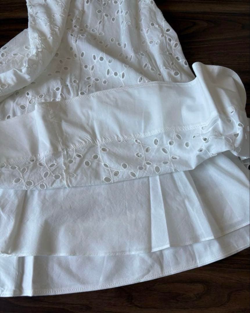ZARA 新品　刺繍ロングスカート Aラインスカート