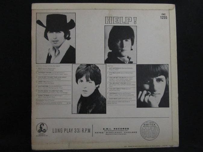 BEATLES★Help UK Y/B Parlophone mono オリジナ