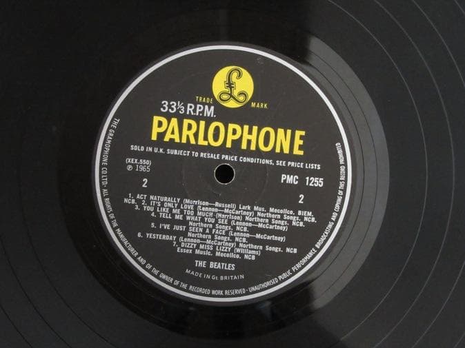 BEATLES★Help UK Y/B Parlophone mono オリジナ