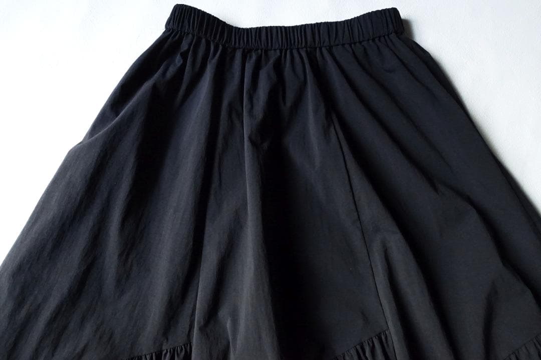 美品allurevilleアルアバイル☆バイヤス切替ギャザースカート 1 黒