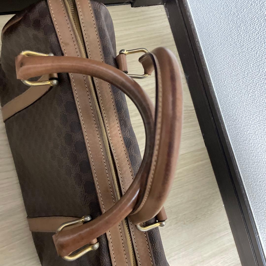CELINE ミニボストンバッグ ブラウンレザー