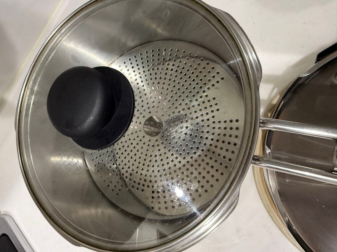 Tupperware パーフェクトキッチン圧力鍋5L ガラス蓋　蒸し器付