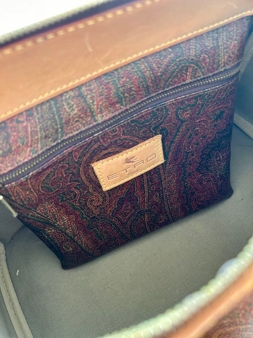 【ETRO】　ペイズリー柄ボストンバッグ