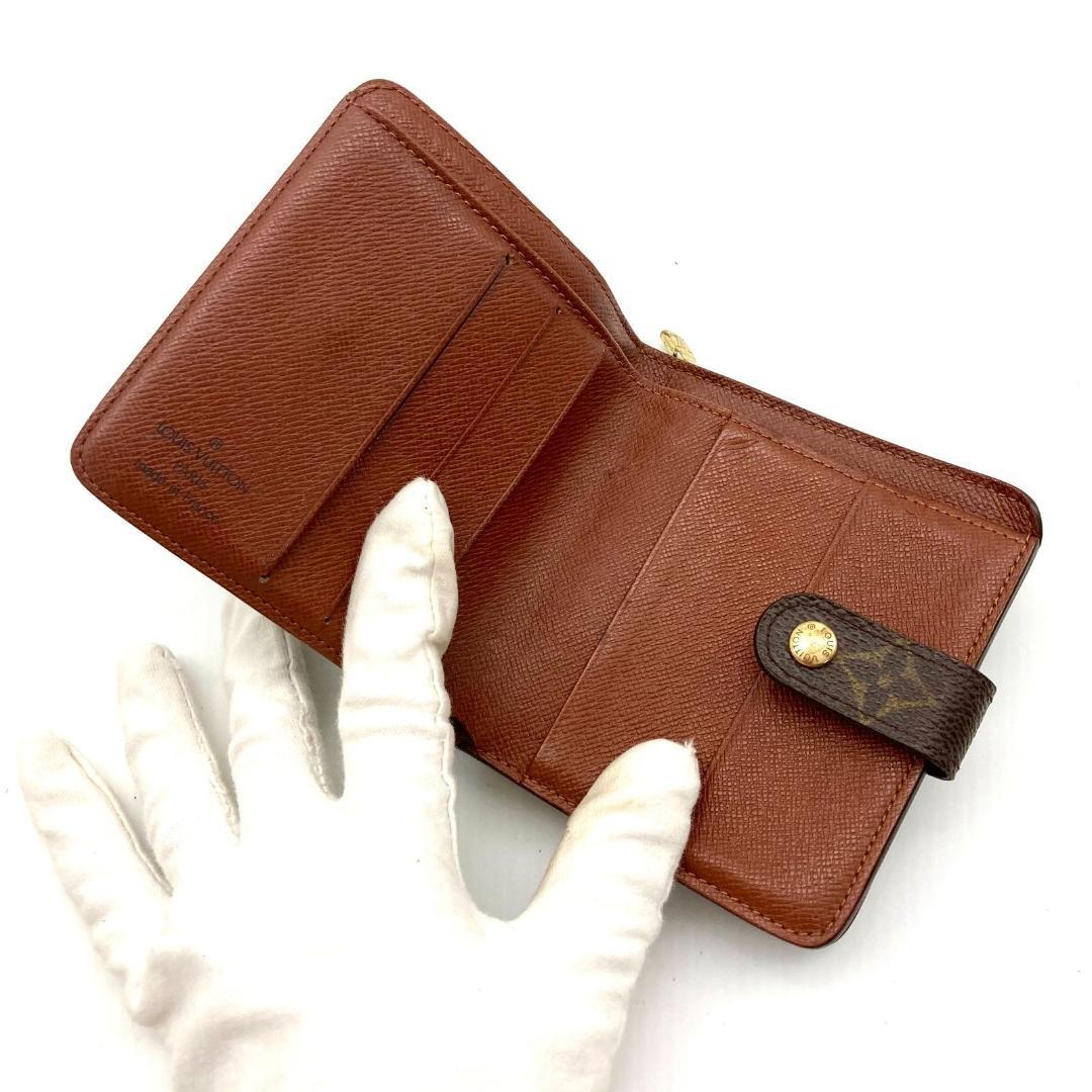 ルイヴィトン モノグラム コンパクトジップ 折り財布 二つ折り財布 Y80310