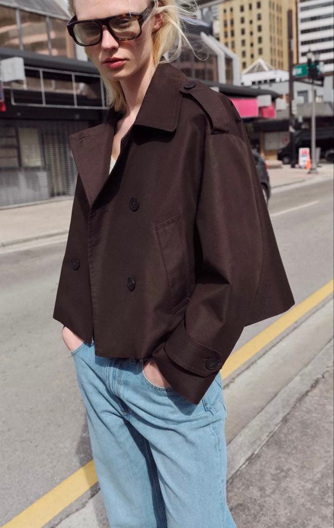 ZARA ショートトレンチコート　2026 春