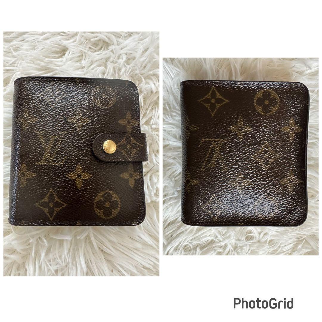 ◆良品◆ルイヴィトン モノグラム コンパクトジップ 二つ折り財布
