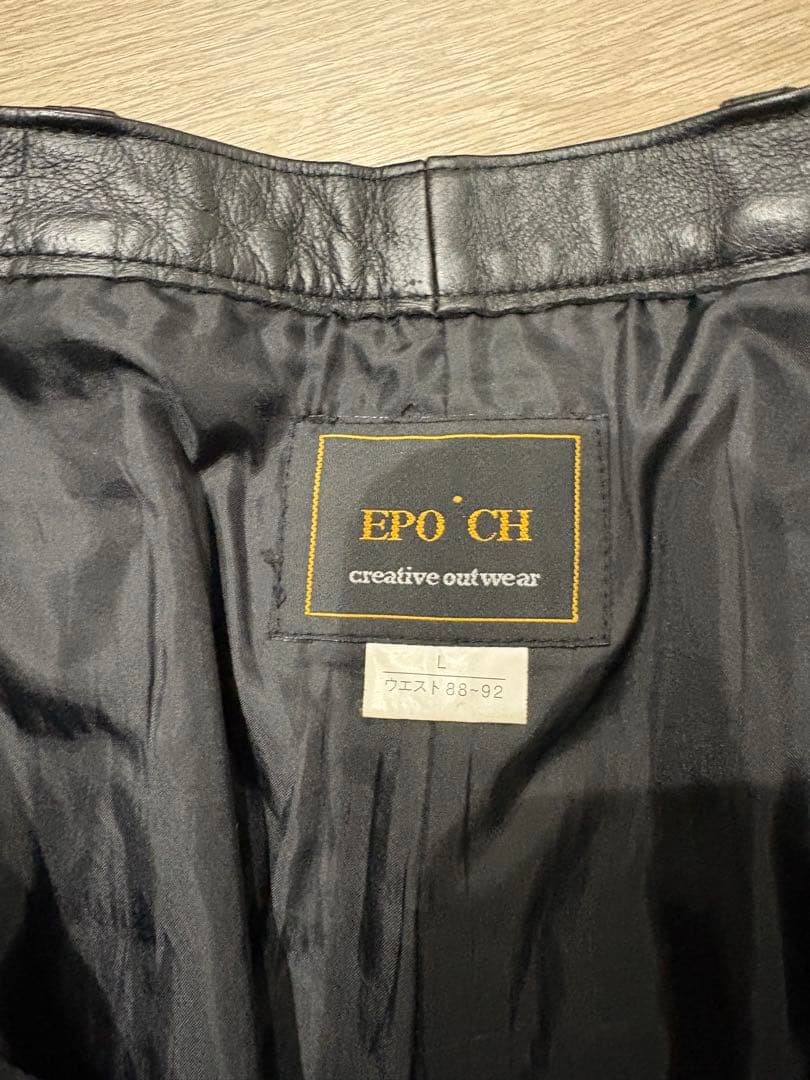 Epochワイドレザーパンツ 牛革