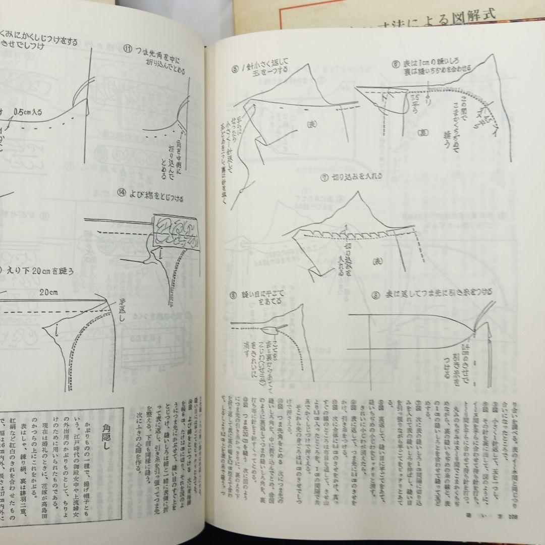 雄鶏社刊　和服裁縫(前後編、礼服編) 全巻セット(岩松マス著)