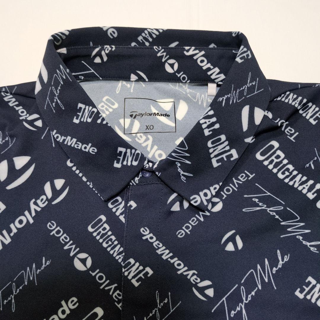 【TaylorMade】 ゴルフシャツ ネイビー ロゴプリント ※新品未使用