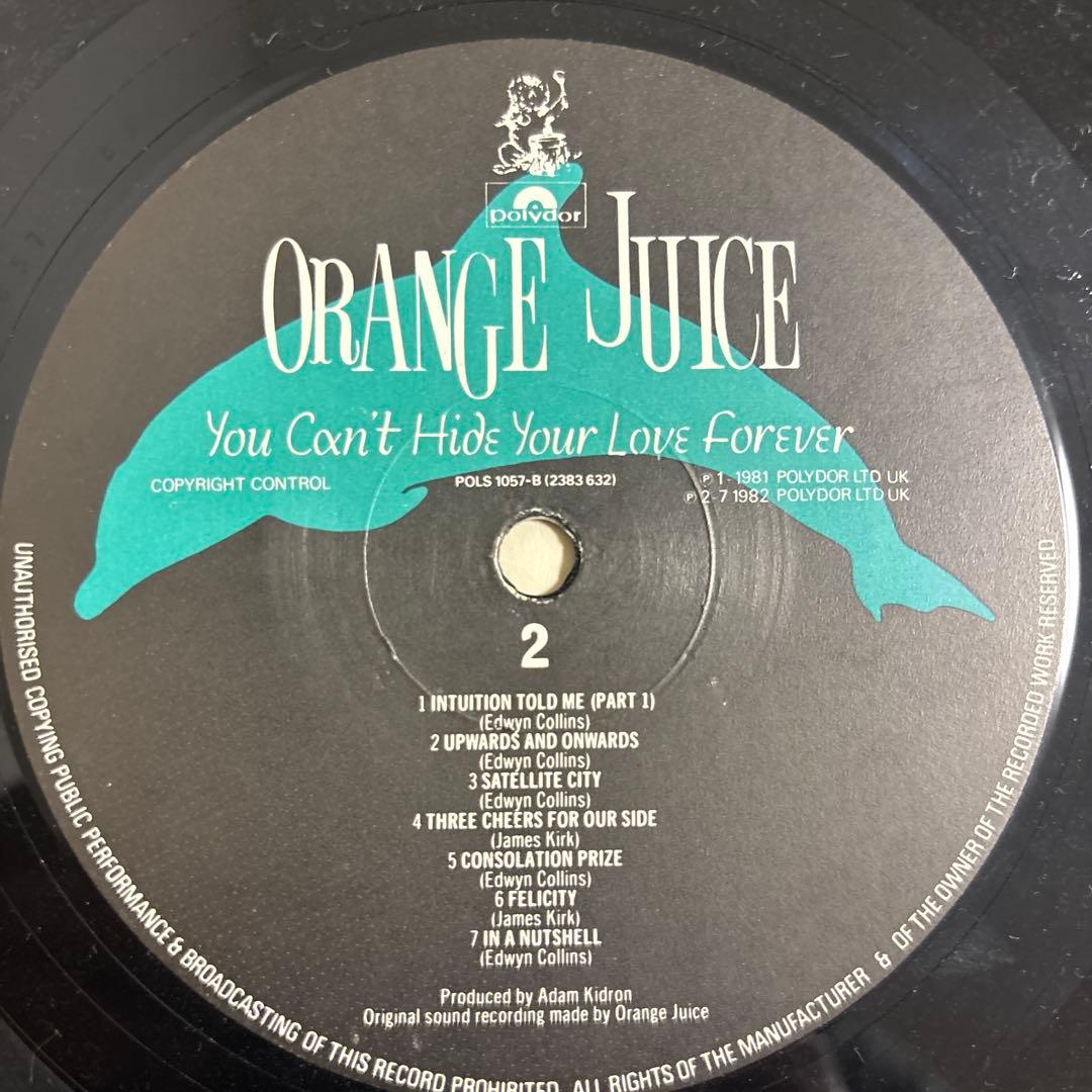 Orange Juice 1stアルバム　レコード　フライヤーのオマケあり