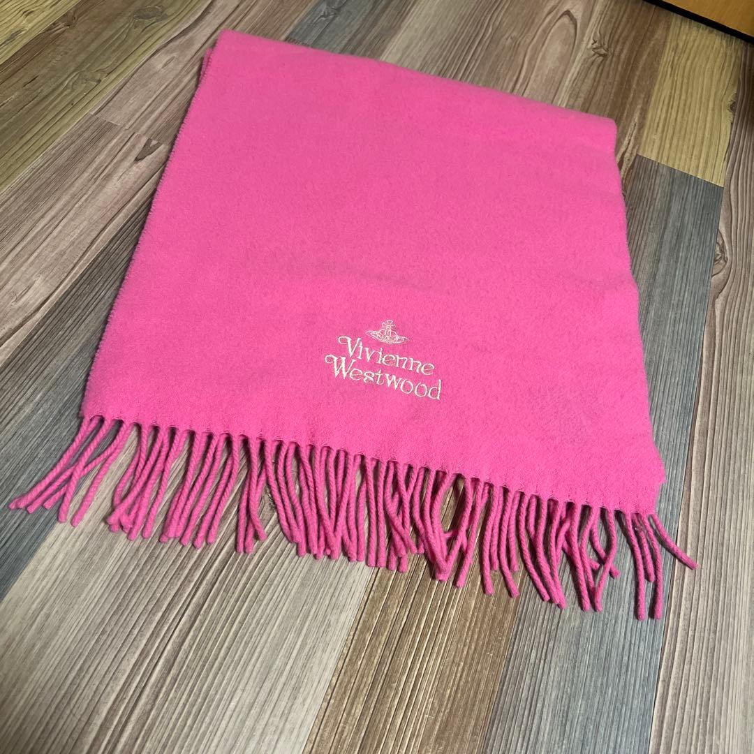 【数回使用‼️美品✨️】 Vivienne Westwood マフラー ピンク