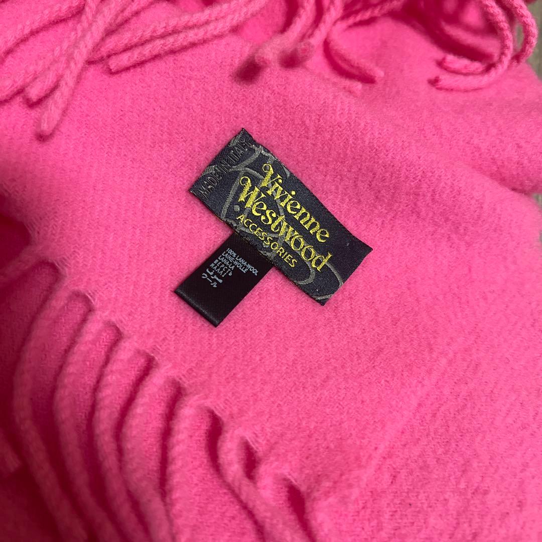 【数回使用‼️美品✨️】 Vivienne Westwood マフラー ピンク