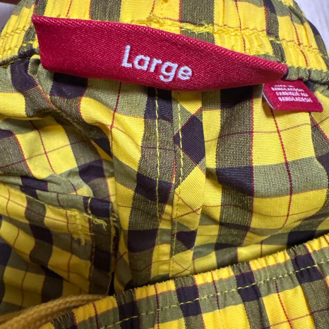 パンツ Supreme 25fw Plaid Warm Up Pant Yellow L