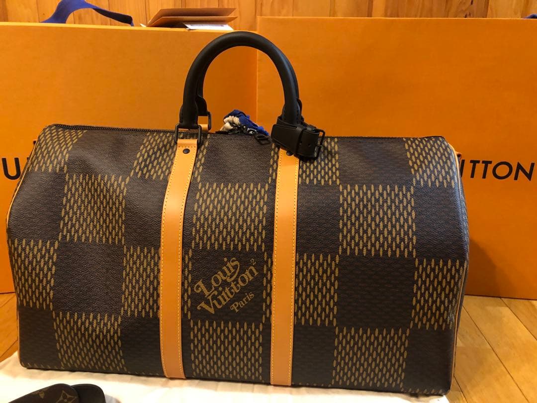未使用品　ルイ・ヴィトン　NIGO キーポル　バンドリエール50 ボストンバッグ