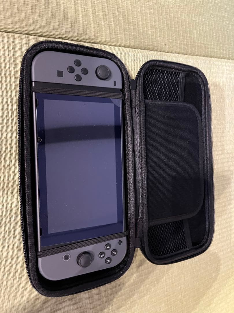 Nintendo Switch 本体 グレー モンハン カセット付き