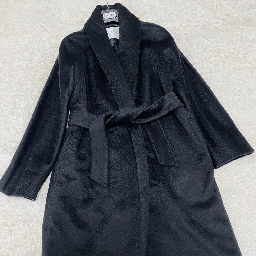 極美品✨最高級白タグ✨マックスマーラ　マニュエラ コート　キャメル　黒　36