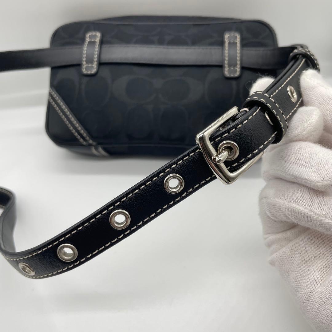 【未使用】COACH ウエストバッグ シグネチャー w3