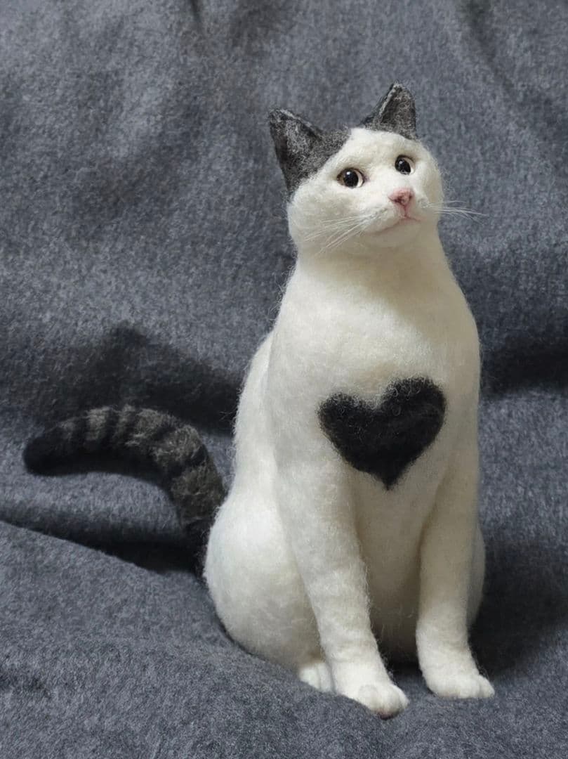 うちの子風羊毛フェルト猫 みぃ様オーダー