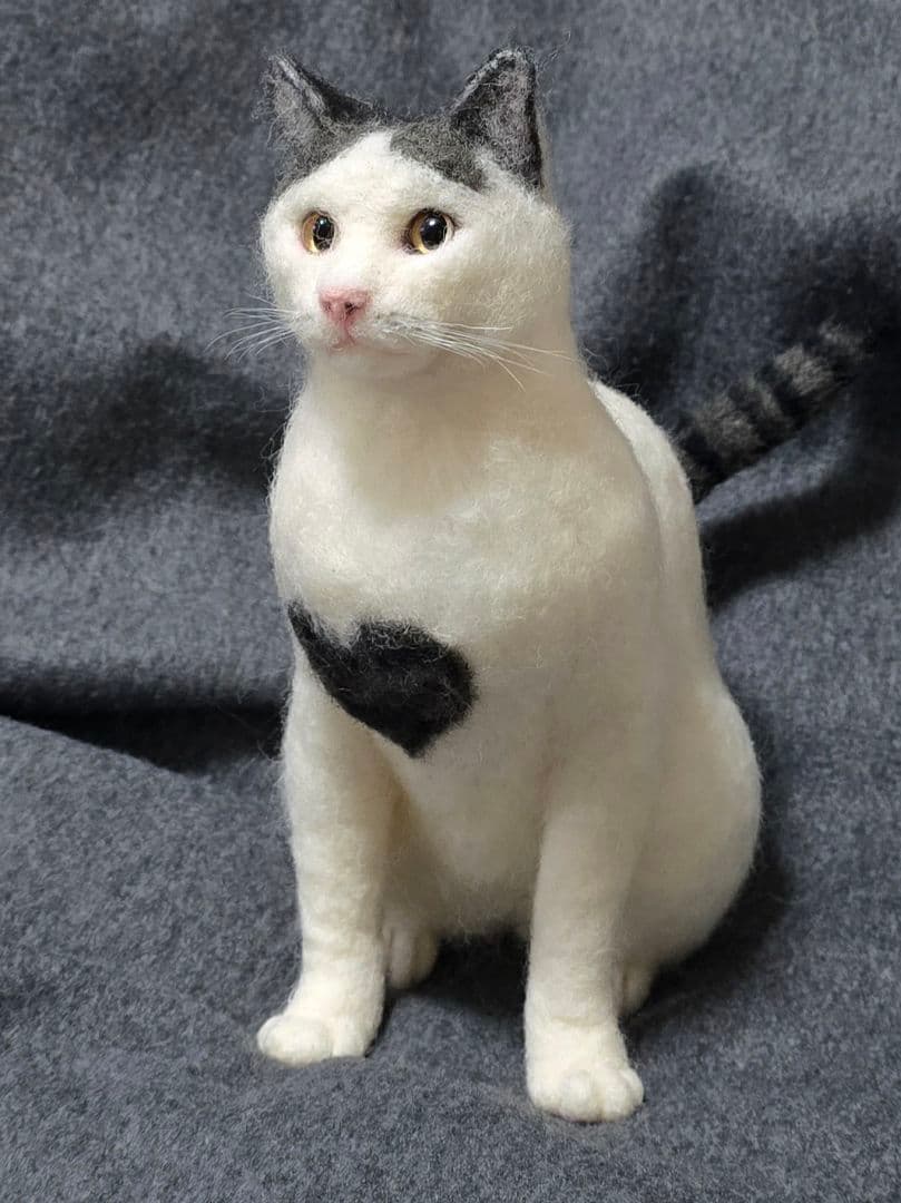 うちの子風羊毛フェルト猫 みぃ様オーダー