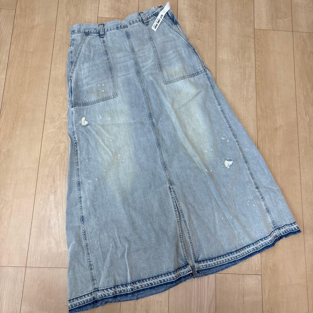 本日価格‼️ニコアンド【新品】【NKJ2026SS】スリットロングデニムスカート