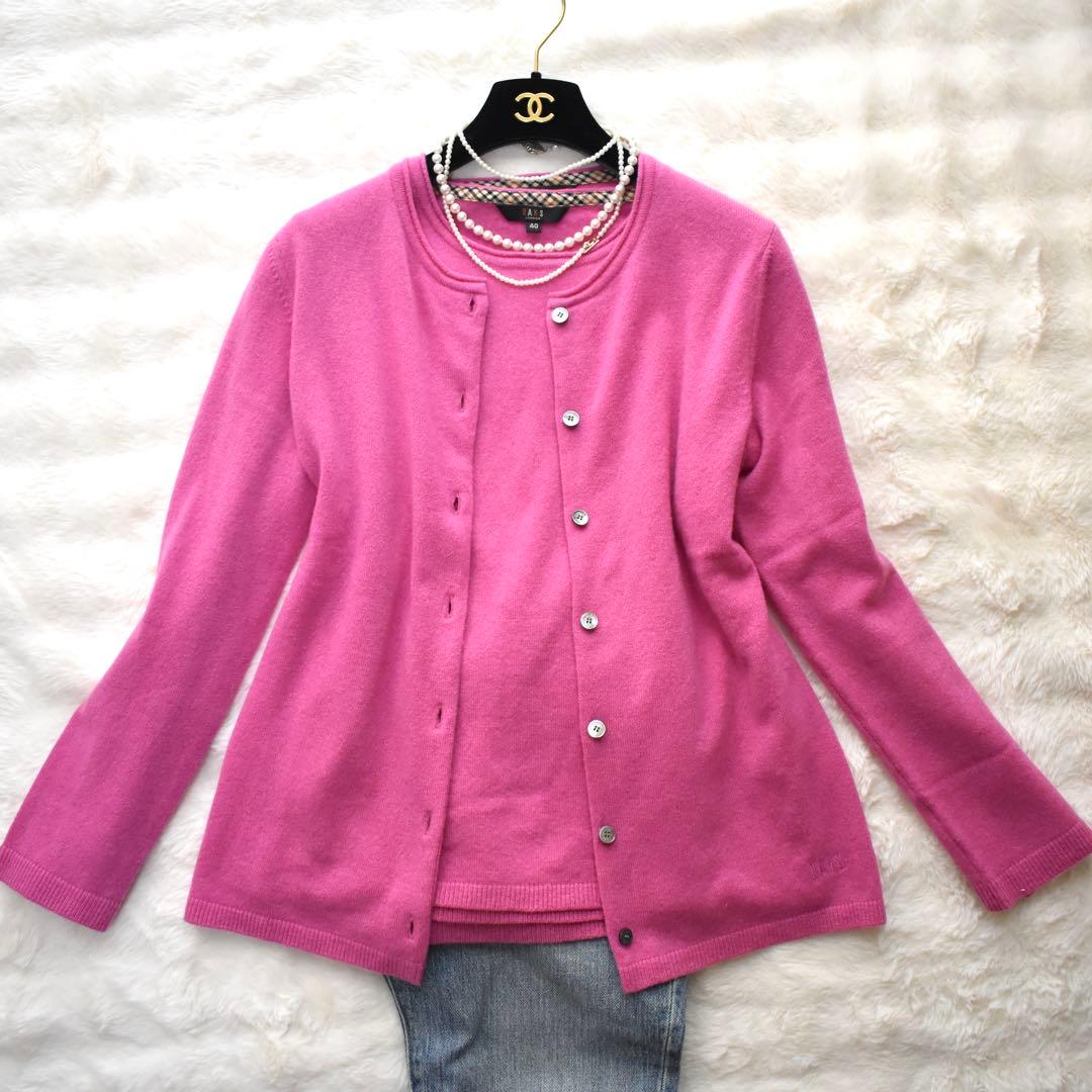 美品✨DAKS カシミヤ100% アンサンブル　ニット　カーディガン　長袖
