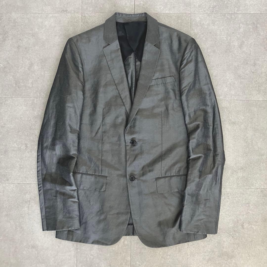 HELMUT LANG ヘルムートラング 麻×シルク テーラードジャケット/40