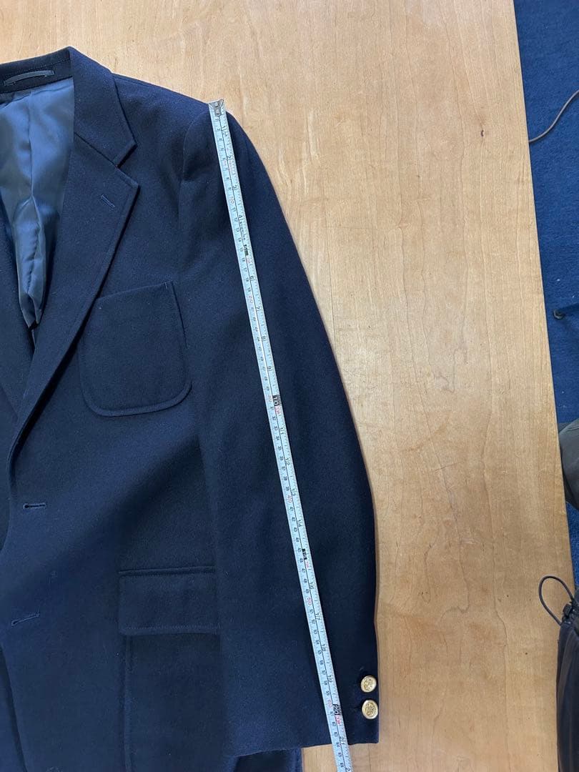 J.PRESS ジェイプレス 3B 紺ブレザー　金ボタン 185 クリーニング済
