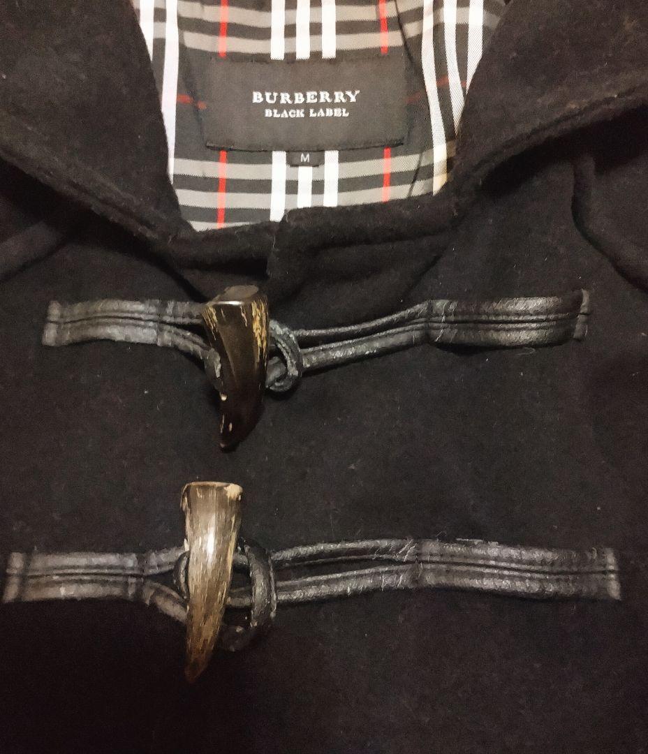 ■美品■BURBERRY BLACK LABEL■ダッフルコート■М■黒■