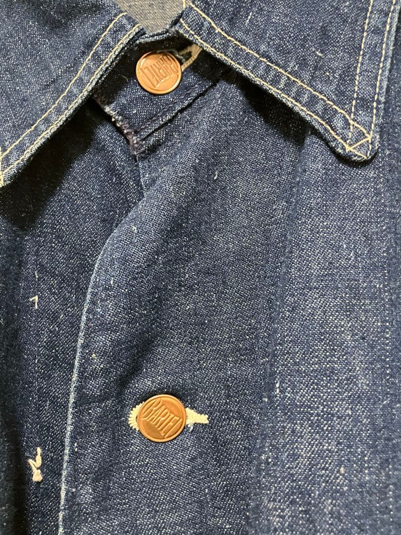 ヴィンテージ50s カバーオール 濃紺 デッド BARTEL デニム ジャケット