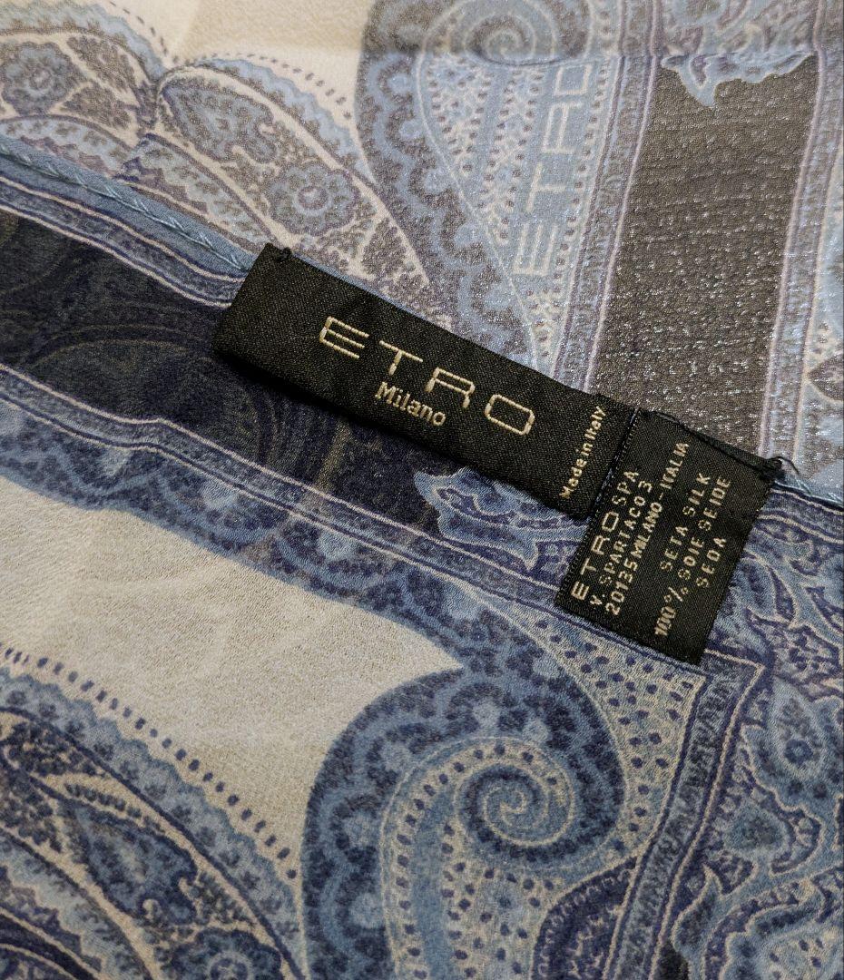 ETRO ペイズリー柄 シルクストール