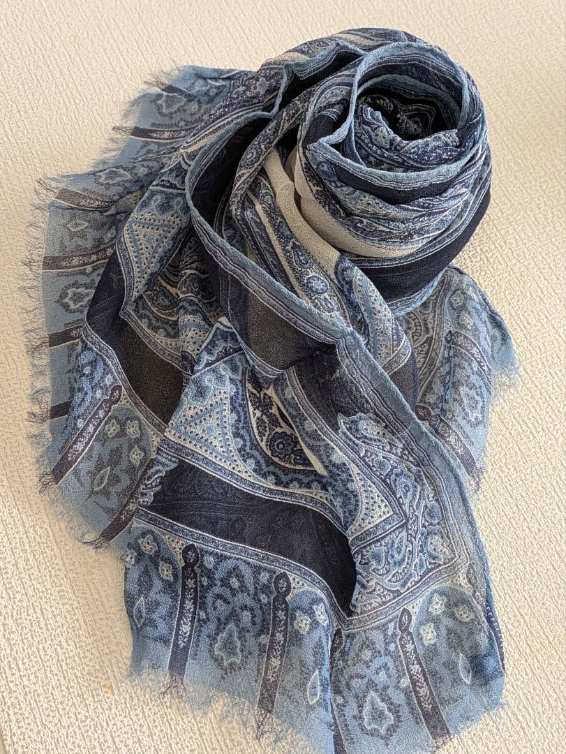 ETRO ペイズリー柄 シルクストール