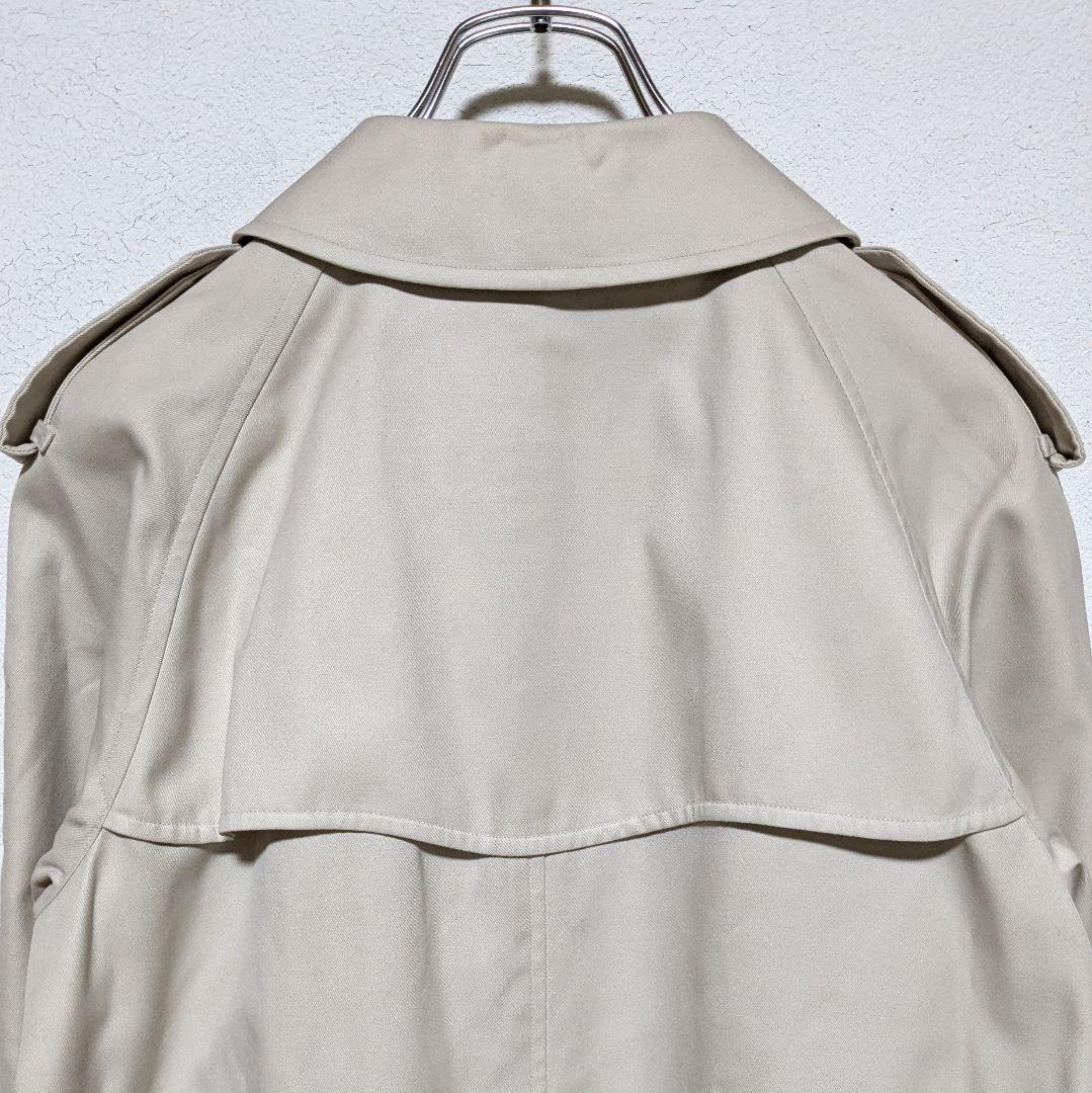 美品 80～90s バーバリー シングル トレンチコート レディース 白タグ28