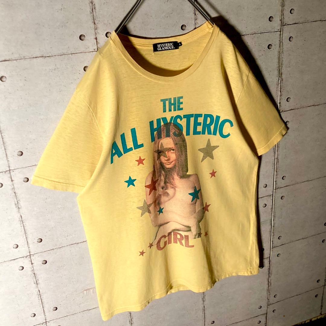 【キムタク着】 ヒステリックグラマー ヒスガールTシャツ L レモンイエロー