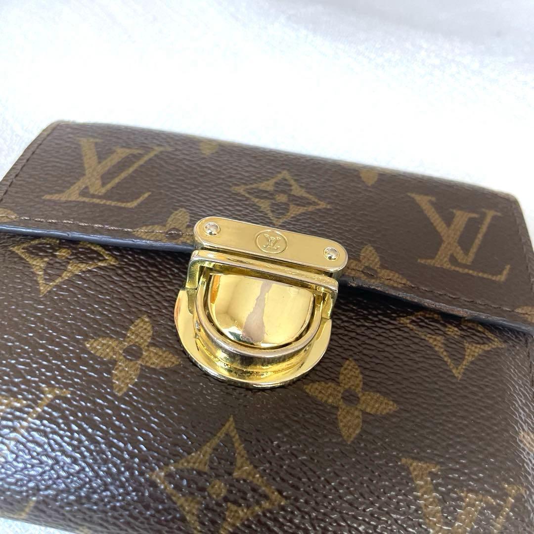 【美品】ルイヴィトン　モノグラム ポルトフォイユ コアラ カード9枚 三つ折財布