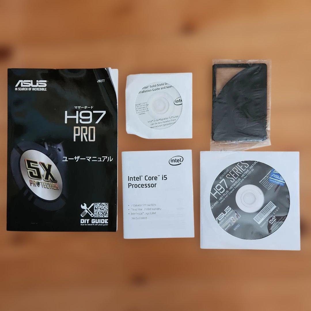 マザーボード ASUS H97-PRO + Intel Core i5-4690K