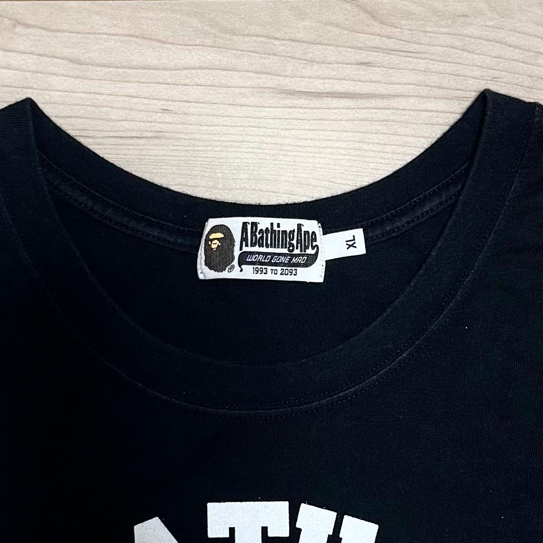 【即購入可】 A BATHING APE ブラックタンクトップ XL BAPE