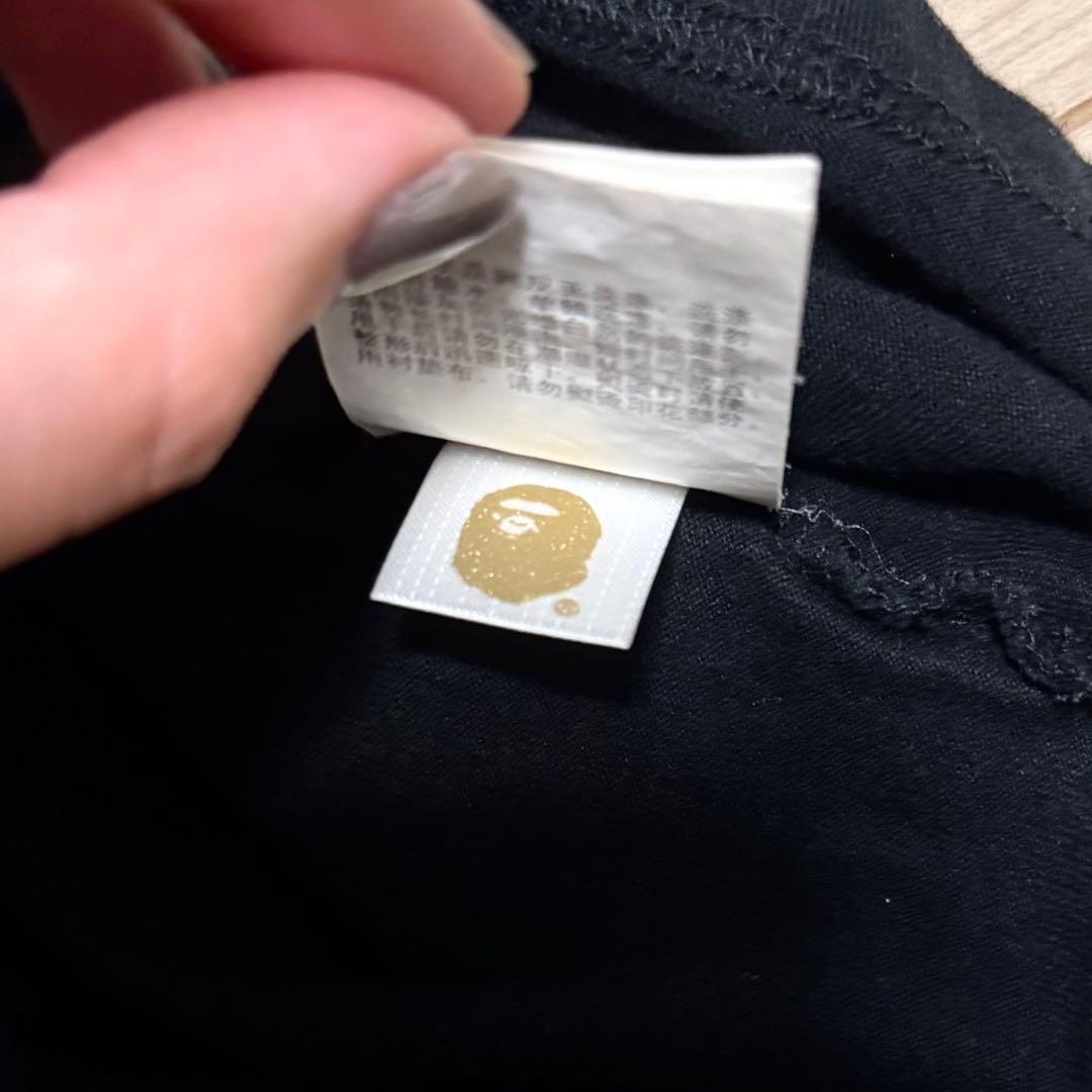 【即購入可】 A BATHING APE ブラックタンクトップ XL BAPE