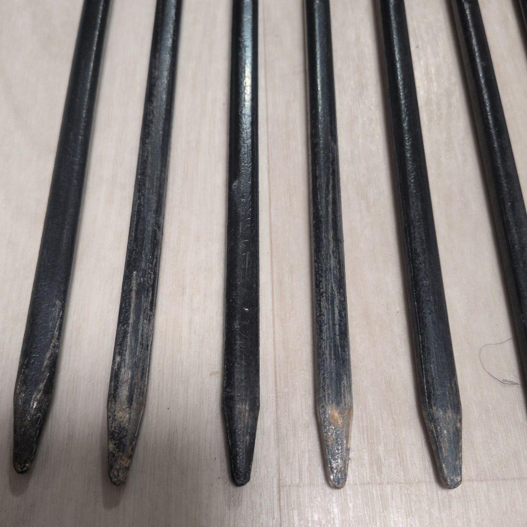 村の鍛冶屋 鍛造ペグ　エリッゼステーク28cm　20本セット 黒