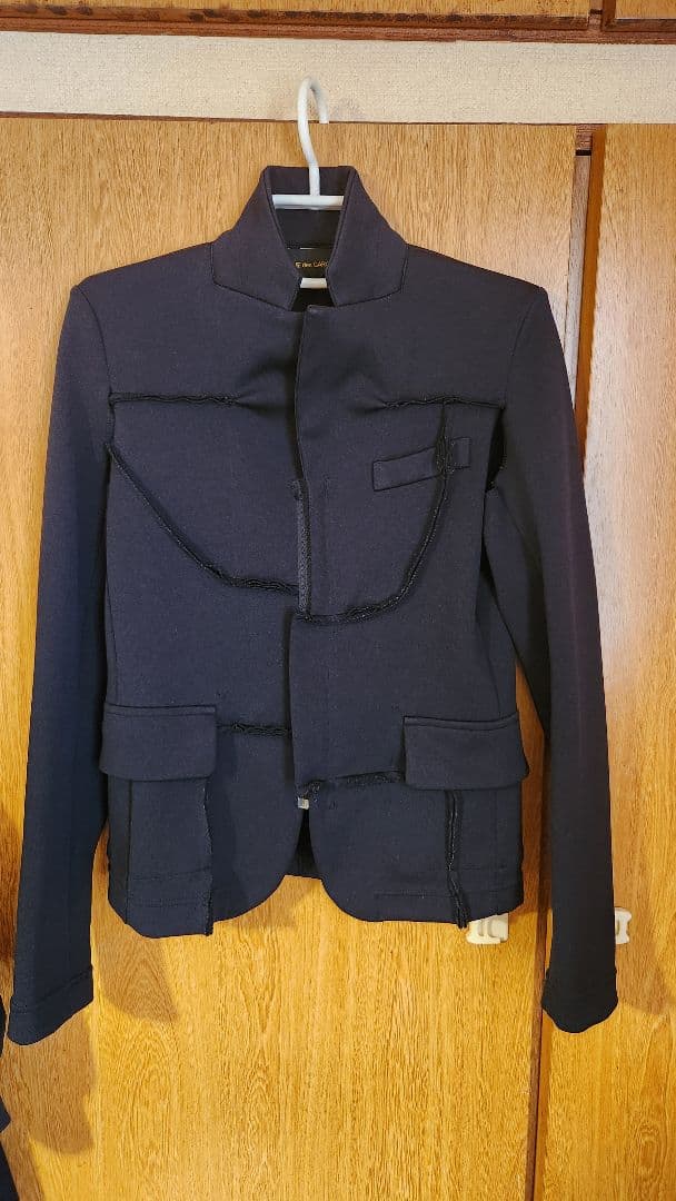 最終❕美品COMME des GARCONS切り替えジップアップストレッチJK