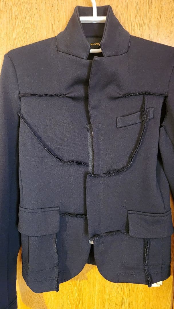 最終❕美品COMME des GARCONS切り替えジップアップストレッチJK