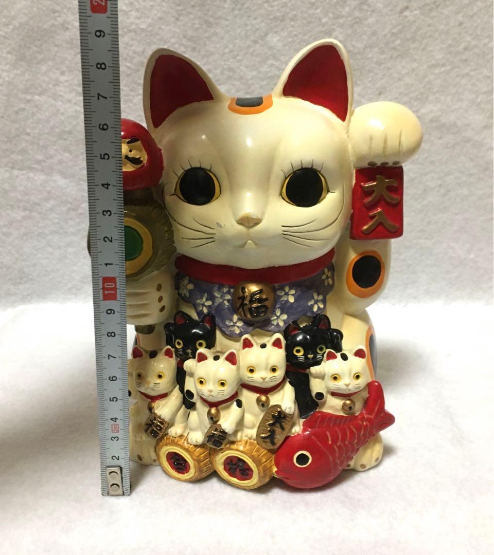 希少 昭和 レトロ 猫 たくさん 貯金箱 置物