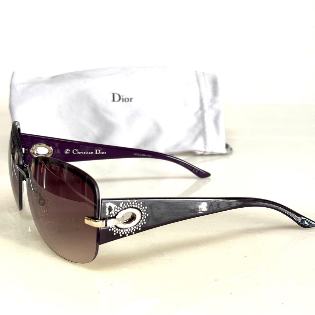 Christian Dior クリスチャンディオール サングラス パープル 美品