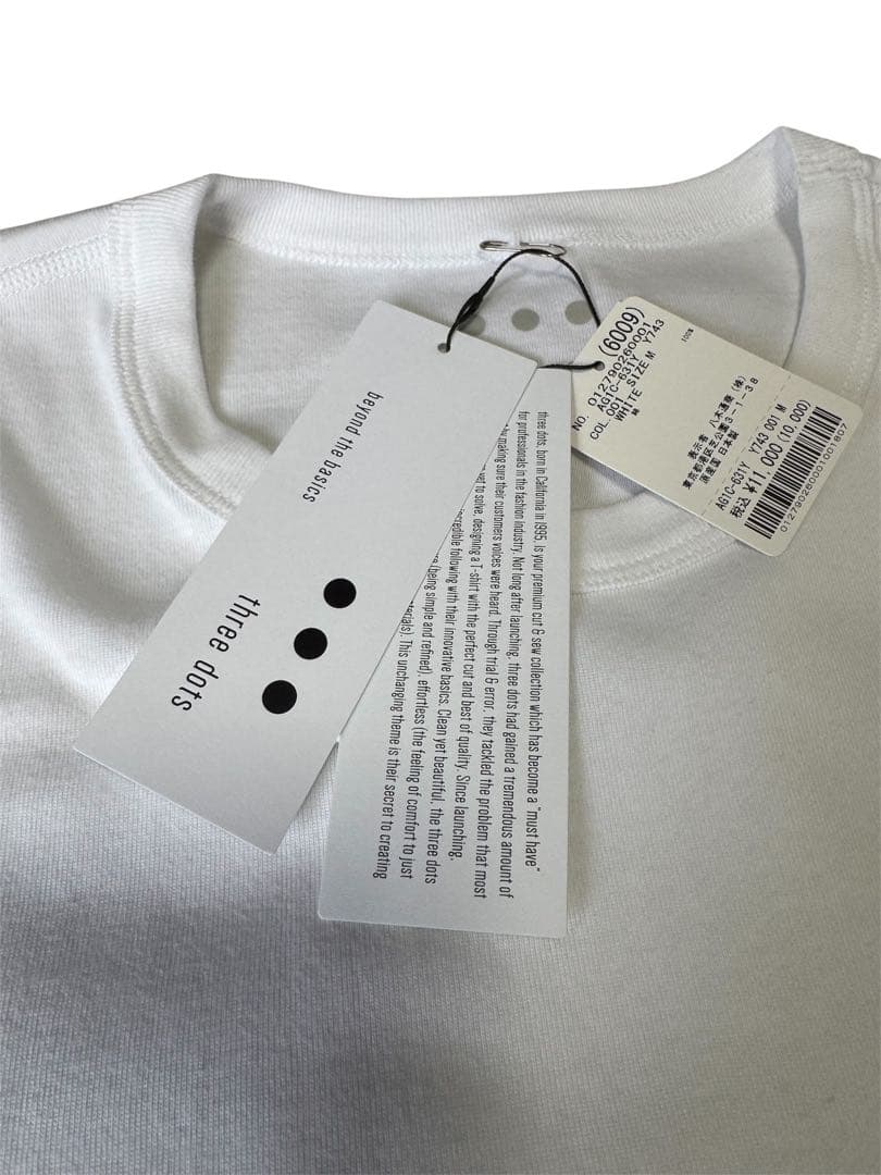 スリードッツ クルーネック Tシャツ 新品タグ付き