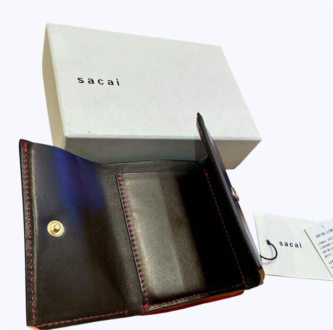 小物 sacai Bicolor Trifold Wallet