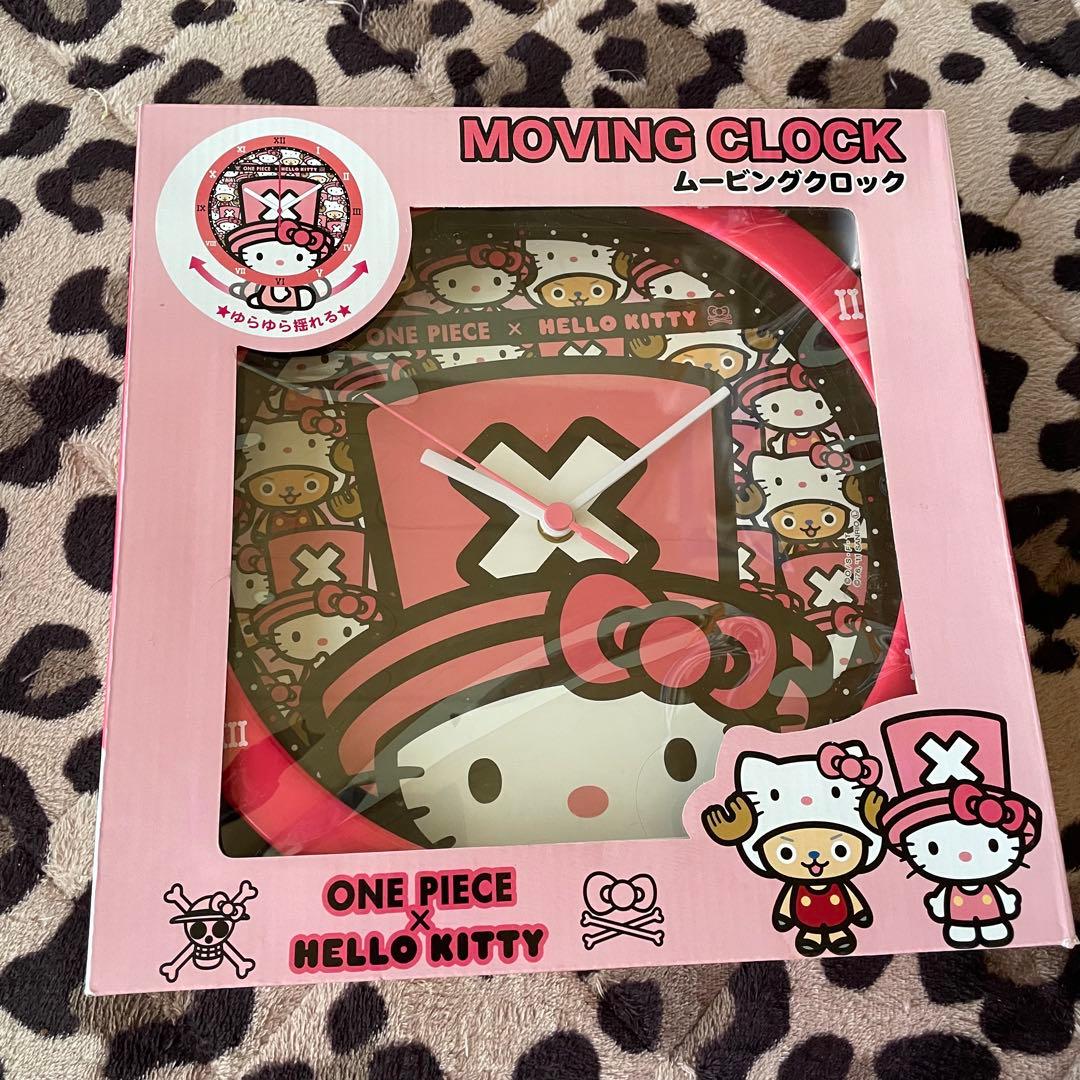 ONE PIECE HELLO KITTY コラボ ムービングクロック 2点