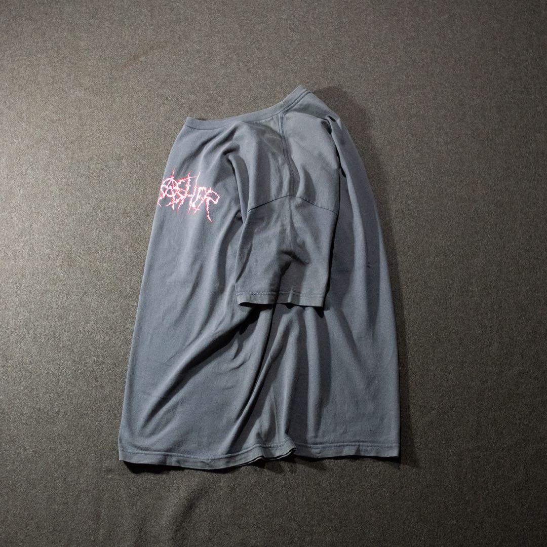 90s thrasher tシャツ　サンフェード　グレー　スラッシャー