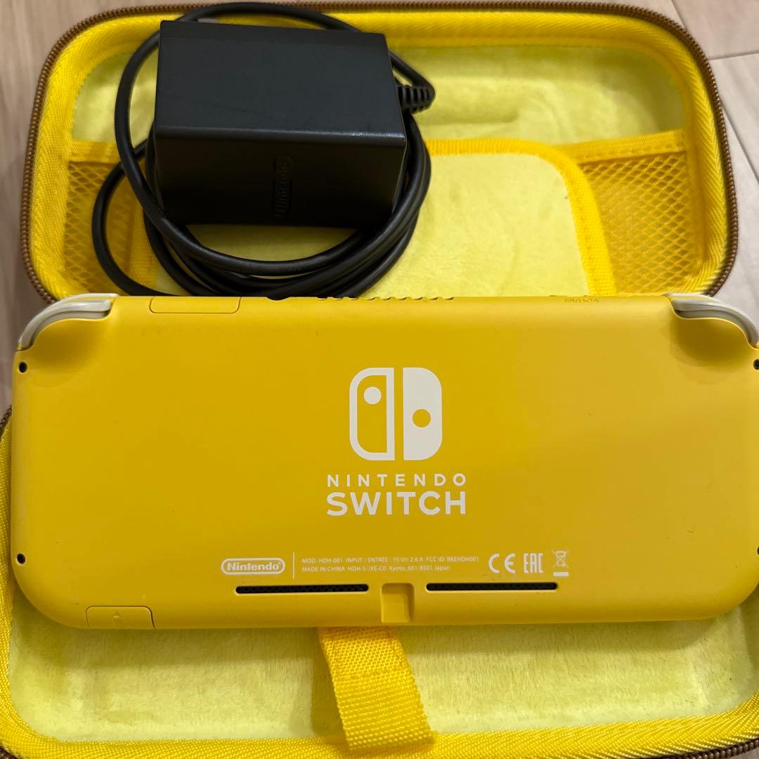ジャンク品 Nintendo Switch Lite イエロー 本体 充電器