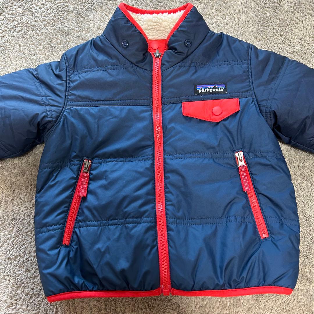 【美品】Patagonia リバーシブル・トリブルズ・フーディ　ダウン　2T